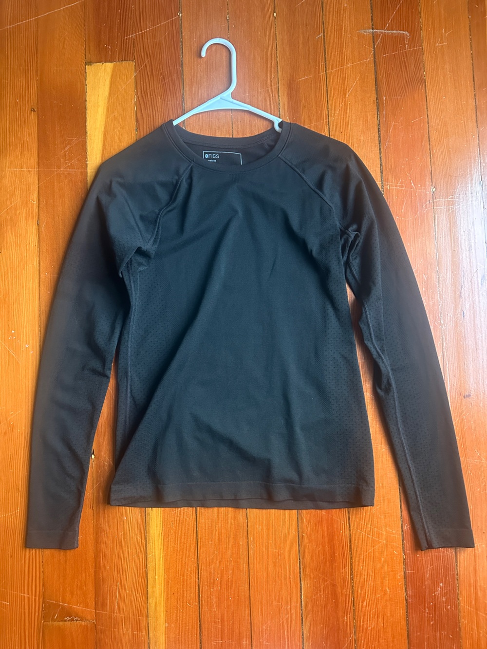 Figs Black Long-Sleeve UnderScrub